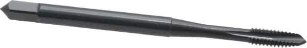 OSG - #5-40 UNC, 3 Flute, Oxide Finish, Powdered Metal Spiral Point Tap - Plug Chamfer, Right Hand Thread, 1-15/16" OAL, 5/8" Thread Length, 0.141" Shank Diam, 2B/3B Class of Fit, Series 312 - Exact Tool & Supply