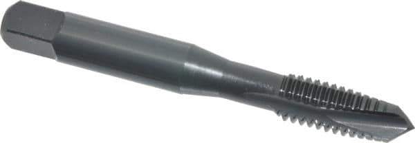 OSG - 3/8-16 UNC, 3 Flute, Oxide Finish, Powdered Metal Spiral Point Tap - Plug Chamfer, Right Hand Thread, 2-15/16" OAL, 1-1/4" Thread Length, 0.381" Shank Diam, 2B Class of Fit, Series 312 - Exact Tool & Supply