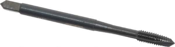 OSG - #4-40 UNC, H2, 3 Flutes, Plug Chamfer, Oxide Finish, Powdered Metal Spiral Point STI Tap - 1-7/8" OAL, 0.141" Shank Diam, 9/16" Thread Length, 0.11" Square Size, Series 314 - Exact Tool & Supply