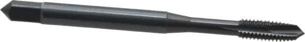 OSG - #6-32 UNC, H3, 3 Flutes, Plug Chamfer, Oxide Finish, Powdered Metal Spiral Point STI Tap - 2" OAL, 0.141" Shank Diam, 11/16" Thread Length, 0.11" Square Size, Series 314 - Exact Tool & Supply