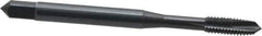 OSG - #6-32 UNC, H3, 3 Flutes, Plug Chamfer, Oxide Finish, Powdered Metal Spiral Point STI Tap - 2" OAL, 0.141" Shank Diam, 11/16" Thread Length, 0.11" Square Size, Series 314 - Exact Tool & Supply