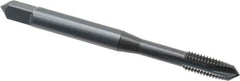 OSG - #8-32 UNC, H3, 3 Flutes, Plug Chamfer, Oxide Finish, Powdered Metal Spiral Point STI Tap - 2-1/8" OAL, 0.168" Shank Diam, 3/4" Thread Length, 0.131" Square Size, Series 314 - Exact Tool & Supply