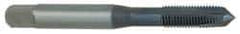 OSG - 1/4-28 UNF, H2, 3 Flutes, Plug Chamfer, Oxide Finish, Powdered Metal Spiral Point STI Tap - 2-1/2" OAL, 0.255" Shank Diam, 1" Thread Length, 0.191" Square Size, Series 314 - Exact Tool & Supply