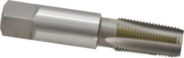 OSG - 1/8-27 NPT Thread, 4 Flute Standard Pipe Tap - 2-1/8" OAL, 3/4" Thread Length, 7/16" Shank Diam, Bright Finish, Cobalt - Exact Tool & Supply