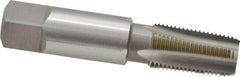 OSG - 1/8-27 NPT Thread, 4 Flute Standard Pipe Tap - 2-1/8" OAL, 3/4" Thread Length, 7/16" Shank Diam, Bright Finish, Cobalt - Exact Tool & Supply