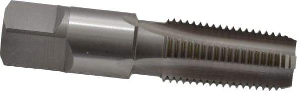 OSG - 1/4-18 NPT Thread, 4 Flute Standard Pipe Tap - 2-7/16" OAL, 1-1/16" Thread Length, 9/16" Shank Diam, Bright Finish, Cobalt - Exact Tool & Supply