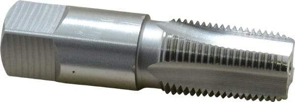 OSG - 3/8-18 NPT Thread, 4 Flute Standard Pipe Tap - 2-9/16" OAL, 1-1/16" Thread Length, 0.7" Shank Diam, Bright Finish, Cobalt - Exact Tool & Supply