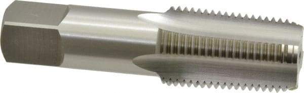 OSG - 1/2-14 NPT Thread, 4 Flute Standard Pipe Tap - 3-1/8" OAL, 1-3/8" Thread Length, 11/16" Shank Diam, Bright Finish, Cobalt - Exact Tool & Supply