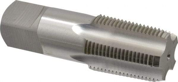 OSG - 3/4-14 NPT Thread, 5 Flute Standard Pipe Tap - 3-1/4" OAL, 1-3/8" Thread Length, 29/32" Shank Diam, Bright Finish, Cobalt - Exact Tool & Supply