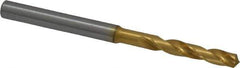 OSG - 5/32" 130° Spiral Flute Cobalt Screw Machine Drill Bit - TiN Finish, Right Hand Cut, 1" Flute Length, 2-7/16" OAL, Standard Point, Straight Shank - Exact Tool & Supply