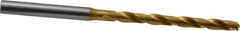 OSG - 13/64" 130° Cobalt Jobber Drill - TiN Finish, Right Hand Cut, Spiral Flute, Straight Shank, 4-1/4" OAL, Standard Point - Exact Tool & Supply