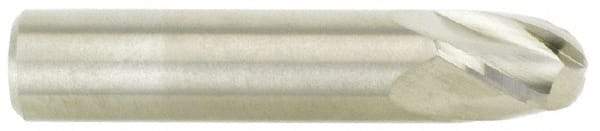 M.A. Ford - 0.4331" Diam, 16mm LOC, 4 Flute Solid Carbide Ball End Mill - Uncoated, Single End, 64mm OAL, 11mm Shank Diam, Spiral Flute - Exact Tool & Supply
