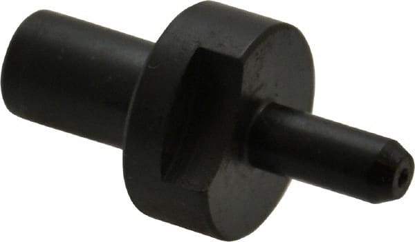 Gibraltar - 0.187" Nose Diam, 7/16" Nose Length, 5/8" Collar Diam, Slip Fit Round Straight Locating Pin - Low Carbon Steel, 5/16" Tail Diam, 1-3/16" OAL, +0.0000" Tolerance - Exact Tool & Supply