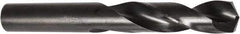 DORMER - 18mm 135° Spiral Flute Cobalt Screw Machine Drill Bit - Oxide Finish, Right Hand Cut, 62mm Flute Length, 123mm OAL, Split Point, Straight Shank - Exact Tool & Supply