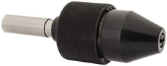 Knurlcraft - 1/2, 1/32 to 1/2" Capacity, Integral Shank Drill Chuck - Keyless, Straight Shank - Exact Tool & Supply