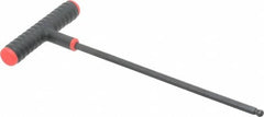 Eklind - 1/4" Hex, T-Handle Cushion Grip, Ball End Hex Key - Exact Tool & Supply