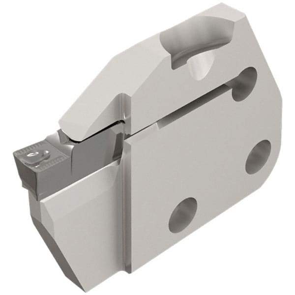Iscar - Left Hand Cut, 6.35mm Insert Width, Cutoff & Grooving Support Blade for Indexables - 12mm Max Depth of Cut, 6mm Head Projection - Exact Tool & Supply