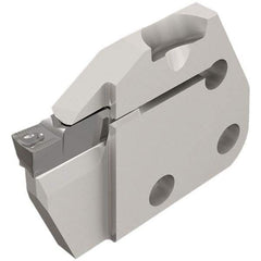 Iscar - Left Hand Cut, 5mm Insert Width, Cutoff & Grooving Support Blade for Indexables - 20mm Max Depth of Cut, 6mm Head Projection - Exact Tool & Supply