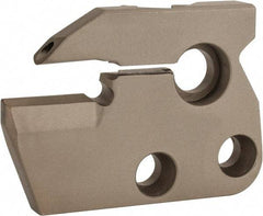 Iscar - Right Hand Cut, 6.35mm Insert Width, Cutoff & Grooving Support Blade for Indexables - 22mm Max Depth of Cut, 6mm Head Projection - Exact Tool & Supply