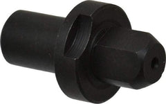 Gibraltar - 0.499" Nose Diam, 1/2" Nose Length, 7/8" Collar Diam, Slip Fit Diamond Straight Locating Pin - Low Carbon Steel, 1/2" Tail Diam, 1-1/2" OAL, Relieved, +0.0000" Tolerance - Exact Tool & Supply