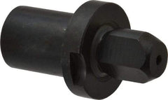 Gibraltar - 0.5918" Nose Diam, 11/16" Nose Length, 1-1/8" Collar Diam, Slip Fit Diamond Straight Locating Pin - Low Carbon Steel, 3/4" Tail Diam, 1-15/16" OAL, Relieved, +0.0000" Tolerance - Exact Tool & Supply