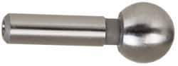 Gibraltar - 1/4" Ball Diam, 1/8" Shank Diam, Steel Inspection Tooling Ball - Slip-Fit Shank, 9/16" Ball Center to Shank Bottom - Exact Tool & Supply