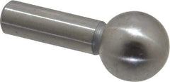 Gibraltar - 3/8" Ball Diam, 3/16" Shank Diam, Steel Inspection Tooling Ball - Slip-Fit Shank, 3/4" Ball Center to Shank Bottom - Exact Tool & Supply