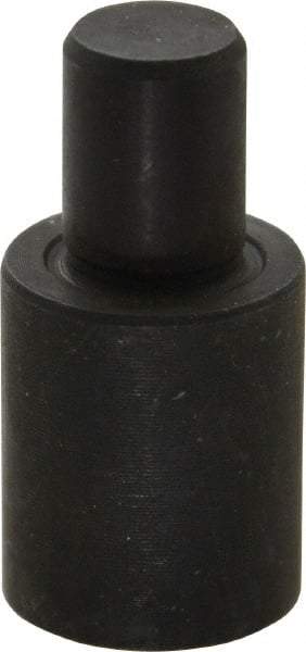 Gibraltar - 1-1/4" OAL, 3/4" Head Height, 5/8" OD, Hardened Steel, Ground, Press Fit Rest Button - Black Oxide Coating, 3/8" Pin Diam, 1/2" Long Pin - Exact Tool & Supply