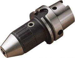 Seco - HSK63A, 0.99 to 12.98mm Capacity, Integral Shank Drill Chuck - Keyed, Taper Shank, 42.98mm Sleeve Diam - Exact Tool & Supply