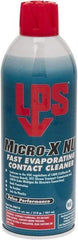 LPS - 11 Ounce Aerosol Contact Cleaner - 0°F Flash Point, Flammable, Food Grade, Plastic Safe - Exact Tool & Supply