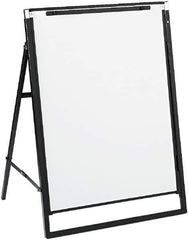 Quartet - 36" High x 24" Wide Erasable Melamine Marker Boards - Steel Frame, 30-1/2" Deep, Includes One Quartet Dry-Erase Marker - Exact Tool & Supply