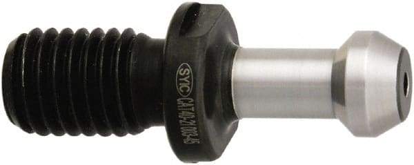 Techniks - CAT40 Taper, 45° Angle Radius, Standard Retention Knob - 0.74" Knob Diam - Exact Tool & Supply