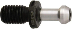 Techniks - CAT40 Taper, 45° Angle Radius, Standard Retention Knob - 0.74" Knob Diam - Exact Tool & Supply