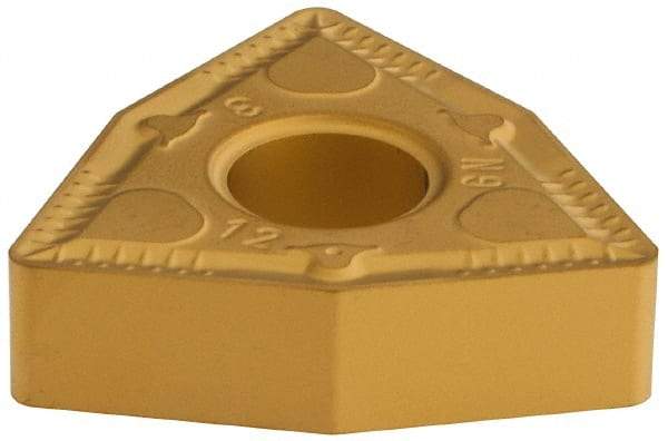 Iscar - WNMG643 GN Grade IC9250 Carbide Turning Insert - TiCN/Al2O3/TiN Finish, 80° Trigon, 3/4" Inscr Circle, 1/4" Thick, 3/64" Corner Radius - Exact Tool & Supply