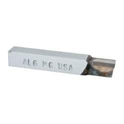 Accupro - 3/8 x 3/8" Shank, Square Shoulder Turning Single Point Tool Bit - AL-6, Grade Micrograin - Exact Tool & Supply