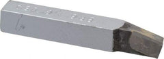 Accupro - 3/8 x 3/8" Shank, Lead Angle Turning Single Point Tool Bit - BR-6, Grade Micrograin - Exact Tool & Supply