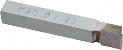 Accupro - 5/16 x 5/16" Shank, Square Nose Single Point Tool Bit - C-5, Grade Micrograin - Exact Tool & Supply