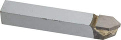 Accupro - 3/8 x 3/8" Shank, Pointed Nose Single Point Tool Bit - D-6, Grade Micrograin - Exact Tool & Supply