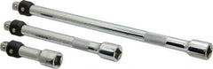 Paramount - 3/8" Drive Socket Locking Extension Set - 3 Pieces, Includes 3, 6, 10" Lengths - Exact Tool & Supply