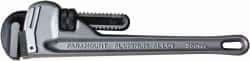 Paramount - 14" Aluminum Straight Pipe Wrench - 2" Pipe Capacity - Exact Tool & Supply