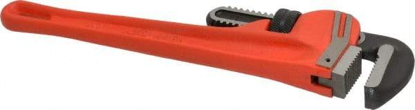 Paramount - 14" Cast Iron Straight Pipe Wrench - 2" Pipe Capacity - Exact Tool & Supply