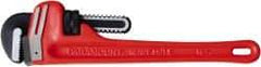 Paramount - 10" Cast Iron Straight Pipe Wrench - 1-1/2" Pipe Capacity - Exact Tool & Supply