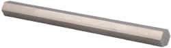 Value Collection - 9/16 Inch Width Across Flats, 304 Stainless Steel Hexagon Bar - 72 Inch Long - Exact Tool & Supply
