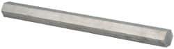 Value Collection - 1-1/4 Inch Width Across Flats x 12 Inch Long, Aluminum Hexagon Bar - Alloy 2011 - Exact Tool & Supply