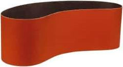 3M - 6" Wide x 60" OAL, 60 Grit, Ceramic Abrasive Belt - Ceramic, Medium, Coated, YF Weighted Cloth Backing, Wet/Dry, Series 984F - Exact Tool & Supply