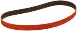 3M - 3/4" Wide x 18" OAL, 60 Grit, Ceramic Abrasive Belt - Ceramic, Medium, Coated, YF Weighted Cloth Backing, Wet/Dry, Series 984F - Exact Tool & Supply