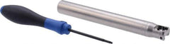 Seco - 3/4" Cut Diam, 0.03" Max Depth, 3/4" Shank Diam, Cylindrical Shank Indexable High-Feed End Mill - Screw Holding Method, LP.. 06 Insert, R217.21 Toolholder, Through Coolant - Exact Tool & Supply