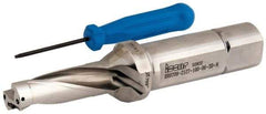 Iscar - 2.13" Max Drill Depth, 3xD, 18mm Diam, Indexable Insert Drill - 1" Shank Diam, Straight Shank - Exact Tool & Supply