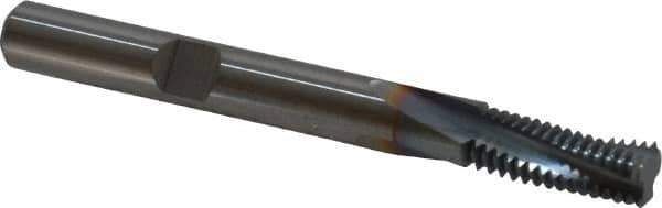 Emuge - 5/16-24 UNF, 0.246" Cutting Diam, 3 Flute, Solid Carbide Helical Flute Thread Mill - Internal Thread, 0.644" LOC, 2-1/2" OAL, 1/4" Shank Diam - Exact Tool & Supply