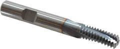 Emuge - 7/16-14 UNC, 0.354" Cutting Diam, 3 Flute, Solid Carbide Helical Flute Thread Mill - Internal Thread, 0.891" LOC, 3" OAL, 3/8" Shank Diam - Exact Tool & Supply